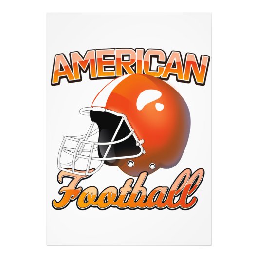 アメリカンフットボールのロゴ フォトプリント            (正面)