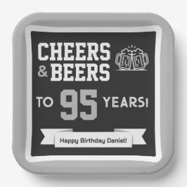 アメリカンフットボールの大人っぽい誕生日パーティー ペーパープレート