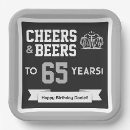 アメリカンフットボールの大人っぽい誕生日パーティー ペーパープレート