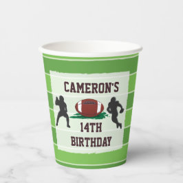 アメリカンフットボールの子供または大人の誕生日 紙コップ