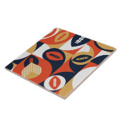 アメリカンフットボールの幾何学模様 タイル (側面)