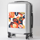 アメリカンフットボールの幾何学的パターン シール (スーツケース)