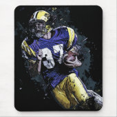 アメリカンフットボールの漫画のスタイルマウスパッド マウスパッド (正面)