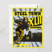 アメリカンフットボールの町チャンピオンズポスター ポストカード (正面/裏面)