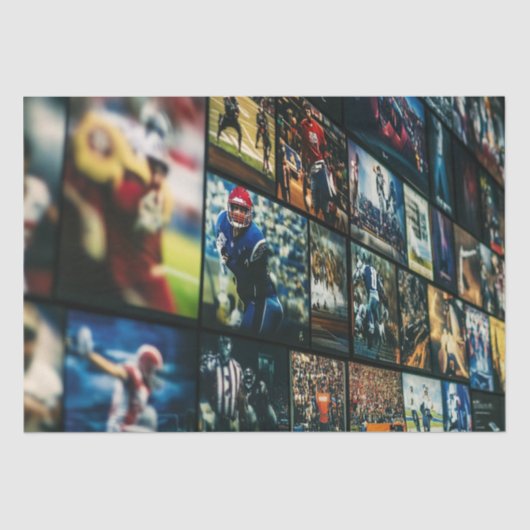 アメリカンフットボールの画面シーンを切り離す 薄葉紙 (正面)