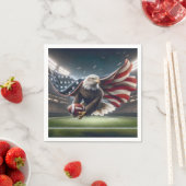 アメリカンフットボールの禿鷲 スタンダードカクテルナプキン (インサイチュ)