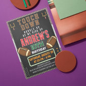 アメリカンフットボールの誕生日パーティーへの招待 招待状