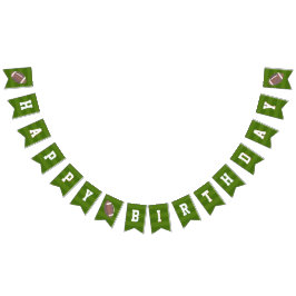 アメリカンフットボールの誕生日パーティー バンティングフラッグ