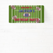 アメリカンフットボールの誕生日パーティー 横断幕 (インサイチュ)