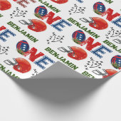 アメリカンフットボールの誕生日 ラッピングペーパー (角)