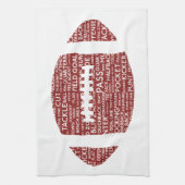 アメリカンフットボールの贈り物 キッチンタオル (縦)