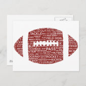 アメリカンフットボールの贈り物 ポストカード (正面/裏面)