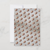 アメリカンフットボールの赤ちゃんシャワーを心待ち サンキューカード (裏面)