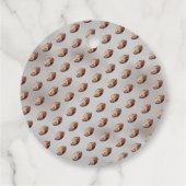 アメリカンフットボールの赤ちゃんシャワーを心待ち フェイバータグ (裏面)