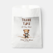 アメリカンフットボールの赤ちゃんシャワーを心待ち フェイバーバッグ (正面)