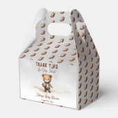 アメリカンフットボールの赤ちゃんシャワーを心待ち フェイバーボックス (正面サイド)