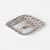 アメリカンフットボールの赤ちゃんシャワーを心待ち ペーパープレート (傾斜あり)