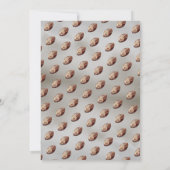 アメリカンフットボールの赤ちゃんシャワーを心待ち 招待状 (裏面)