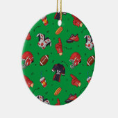 アメリカンフットボールの軽食プレーヤー機器 セラミックオーナメント (右)