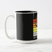 アメリカンフットボールの2トーンコーヒーマグ ツートーンマグカップ (左)