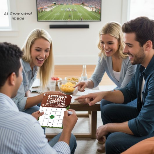 アメリカンフットボールのCMビンゴゲーム