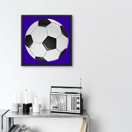 アメリカンフットボールまたはサッカー 小 ポスター