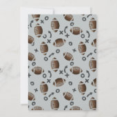 アメリカンフットボールを一年目に見せる 招待状 (裏面)