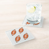 アメリカンフットボールイラストレーションのパタンスロピロ ガラスコースター (アングル)