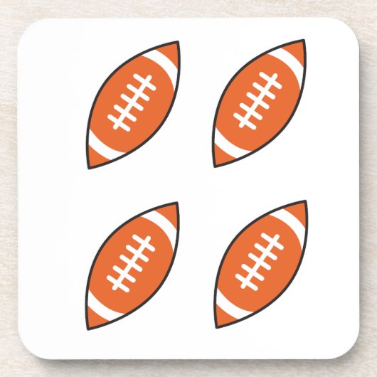 アメリカンフットボールイラストレーションのパタンスロピロ コースター (正面)