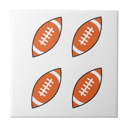 アメリカンフットボールイラストレーションのパタンスロピロ タイル (正面)