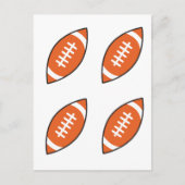 アメリカンフットボールイラストレーションのパタンスロピロ ポストカード (正面)