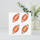 アメリカンフットボールイラストレーションのパタンスロピロ 招待状 (スタンド正面)