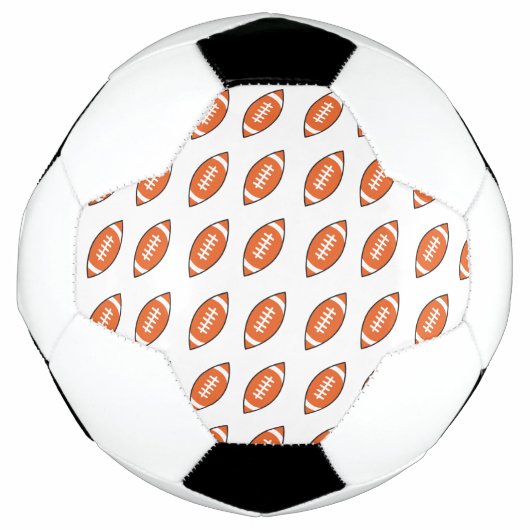 アメリカンフットボールイラストレーションパターン サッカーボール (正面)