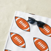 アメリカンフットボールイラストレーションパターン ビーチタオル (インサイチュ)