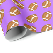 アメリカンフットボールオンパープル ラッピングペーパー (ロールコーナー)