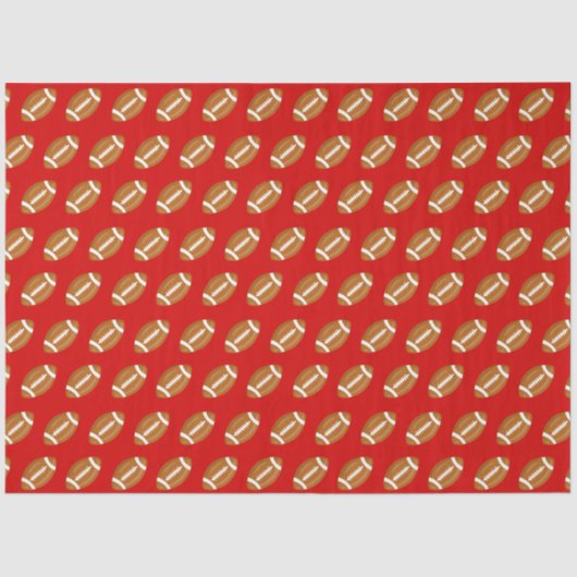 アメリカンフットボールオンレッド 薄葉紙 (正面)