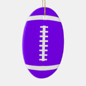 アメリカンフットボールカスタムのクリスマスを選ぶ セラミックオーナメント (右)