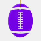 アメリカンフットボールカスタムのクリスマスを選ぶ セラミックオーナメント (正面)