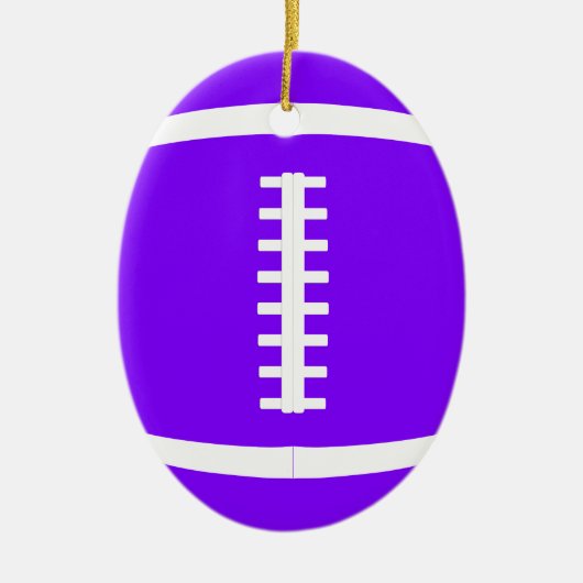 アメリカンフットボールカスタムのクリスマスを選ぶ セラミックオーナメント (正面)