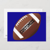 アメリカンフットボールカスタムチーム名&カラースポーツ ポストカード (正面/裏面)