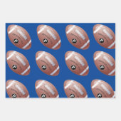 アメリカンフットボールカスタムモノグラム名 ラッピングペーパーシート (正面3)