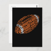 アメリカンフットボールクリエイティブボール ポストカード (正面/裏面)