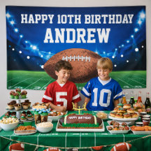 アメリカンフットボールスポーツお誕生日おめでとうバナー