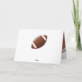 アメリカンフットボールスポーツハッピーバースデーキッズ カード (裏面)