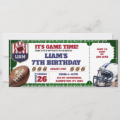 アメリカンフットボールタッチダウン誕生日 (正面)