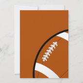 アメリカンフットボールテーマ誕生日招待状 招待状 (裏面)