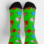 アメリカンフットボールデザイン ソックス (上部)