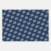 アメリカンフットボールハッピーバースデーボーイフォト ラッピングペーパーシート (正面3)