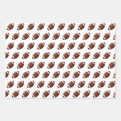 アメリカンフットボールハッピーバースデーボーイフォト ラッピングペーパーシート (正面2)