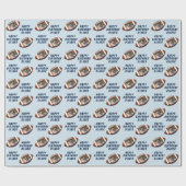 アメリカンフットボールハッピーバースデーボーイフォト ラッピングペーパー (フラット)